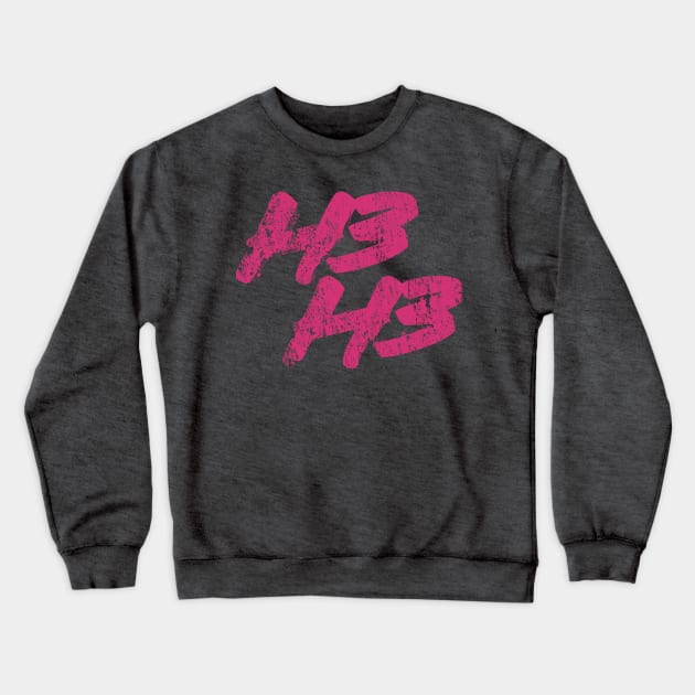 H3H3 Productions | Distressed Logo Shirt Crewneck Sweatshirt by DankSpaghetti